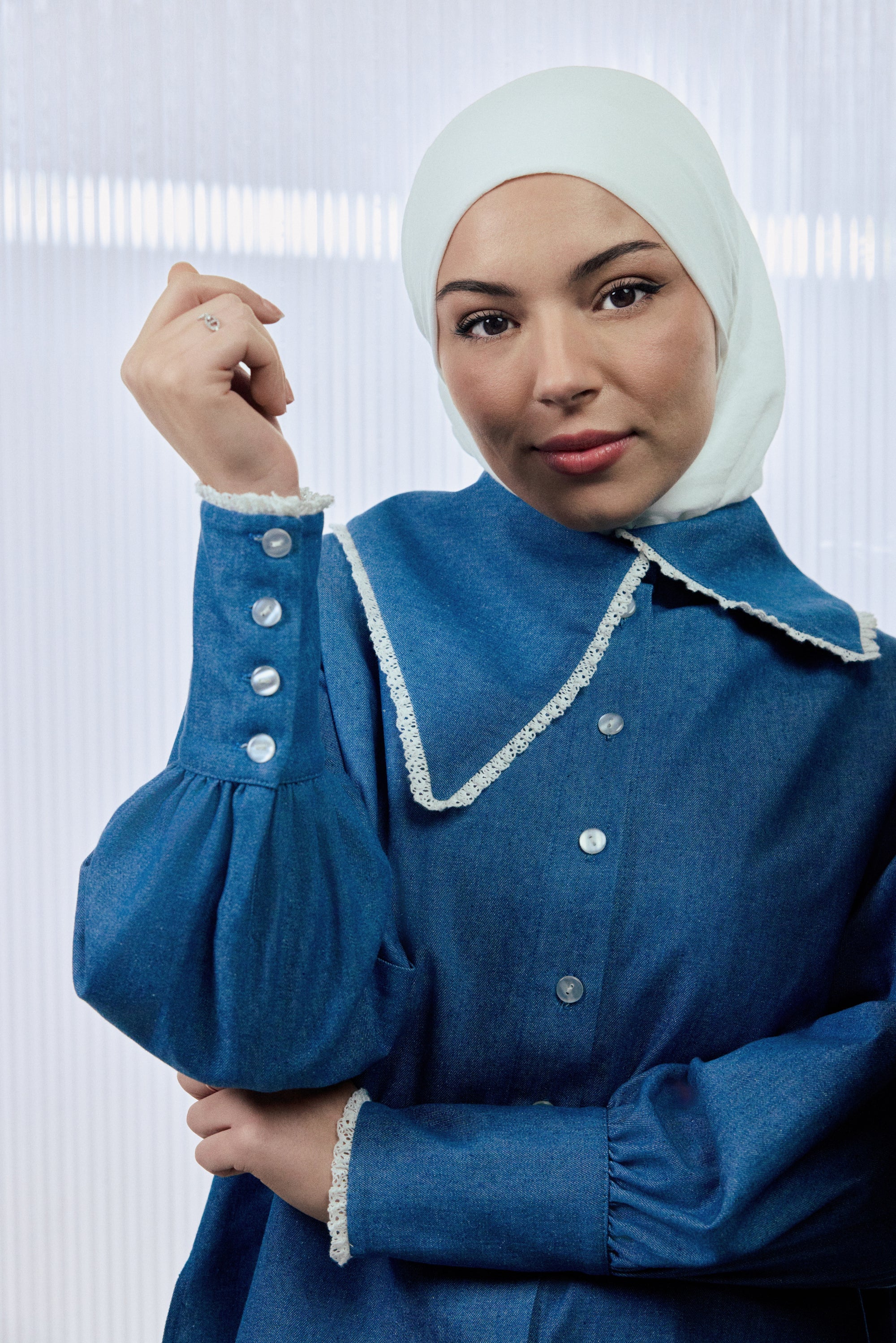 Chemise LINE – Bleu denim